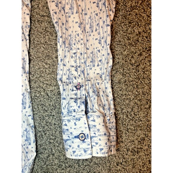 Robert Graham Mens Shirt Size XL Modern Americana Tailored Fit Button Down Blue - Picture 4 of 7